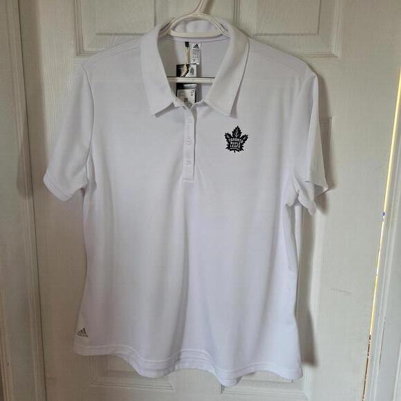Jackets & Blazers - Adidas Maple Leaf Fans - Get Ready for Round‎ 2 Ladies Polo Shirt - L